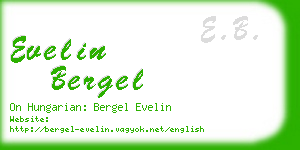 evelin bergel business card